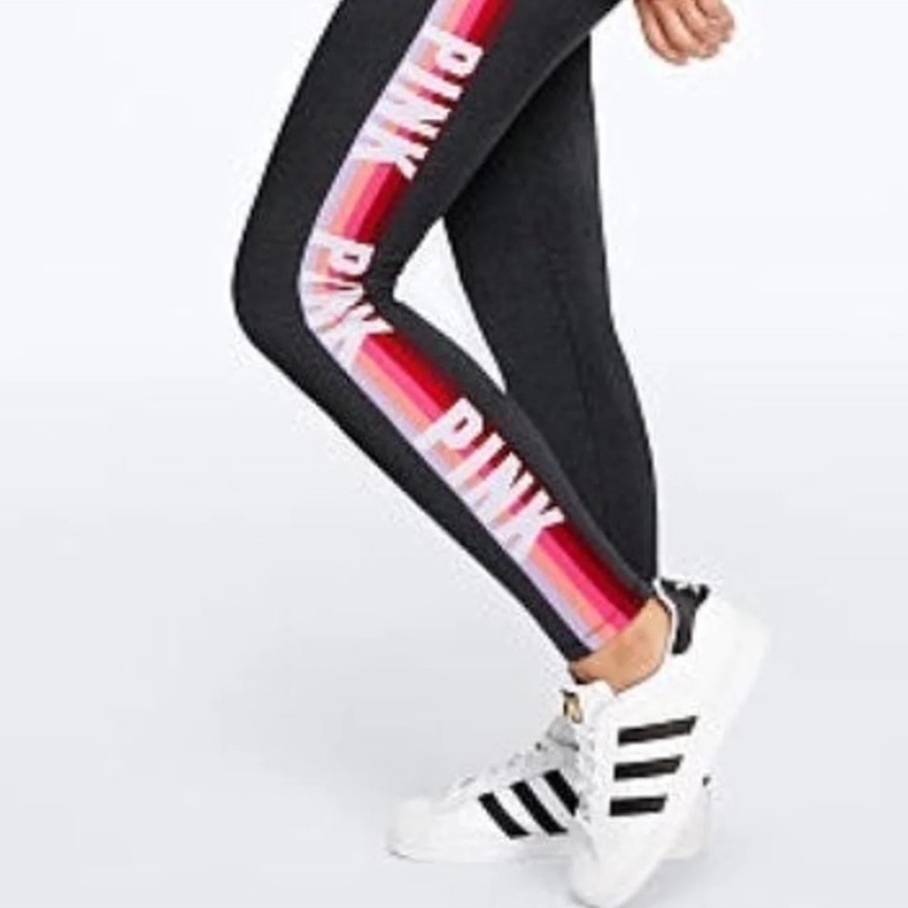 VS PINK RAINBOW HIGH WAIST COTTON LEGGINGS